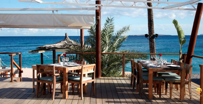 The most beautiful beach restaurants at Ibiza La Escollera